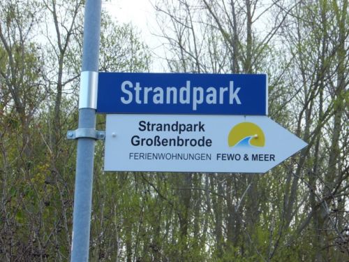 Strandpark Wegweiser